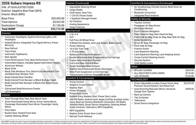 Thumbnail: 2026 Subaru Impreza - 5
