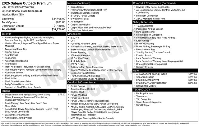 Thumbnail: 2026 Subaru Outback - 5