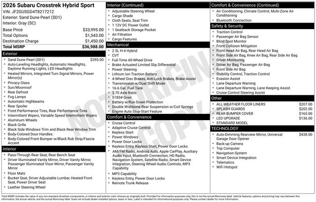 Thumbnail: 2026 Subaru Crosstrek - 5