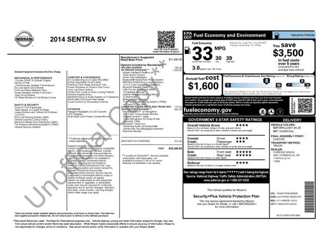 2014 Nissan Sentra SV -
                  Yorkville, NY