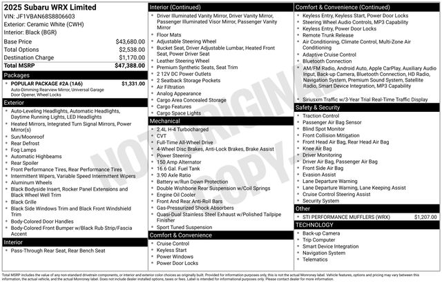 Thumbnail: 2025 Subaru WRX - 5