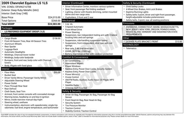 2009 Chevrolet Equinox LS -
                  Yorkville, NY