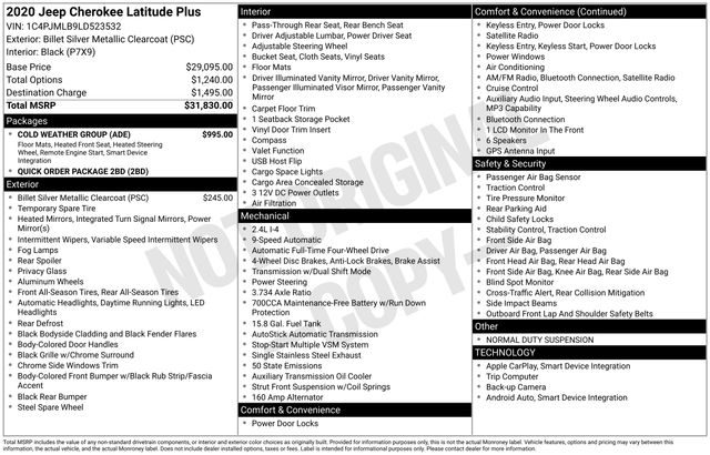 Thumbnail: 2020 Jeep Cherokee - 5