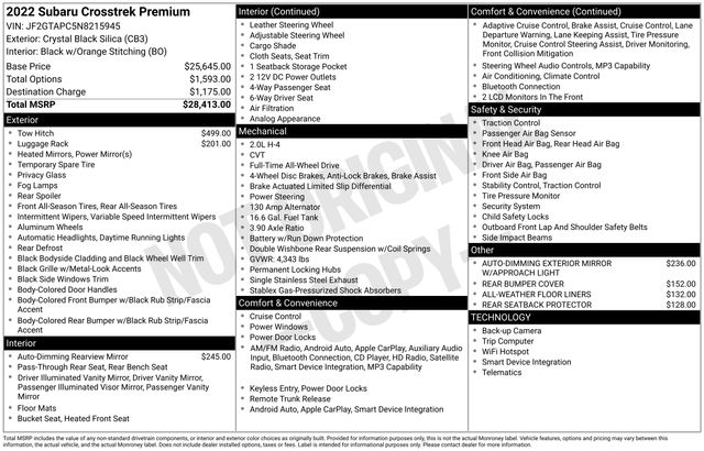 Thumbnail: 2022 Subaru Crosstrek - 5