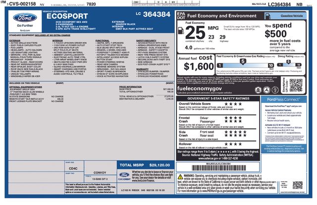 2020 Ford EcoSport SES -
                  Yorkville, NY