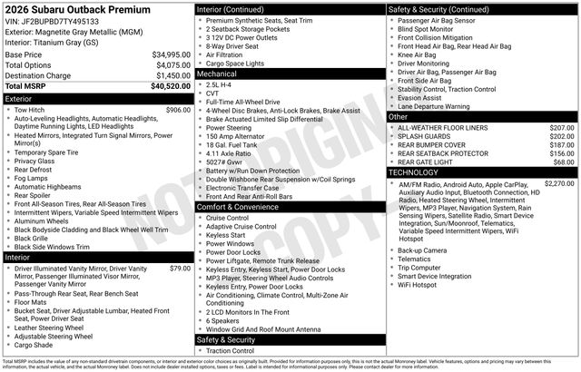 Thumbnail: 2026 Subaru Outback - 5