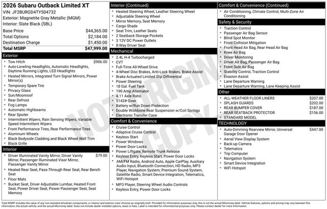 Thumbnail: 2026 Subaru Outback - 5