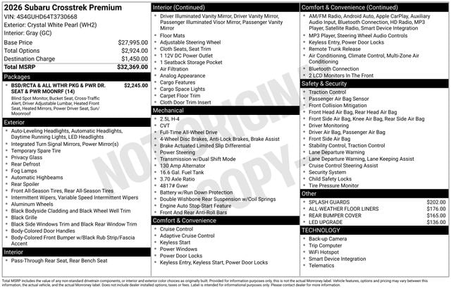 Thumbnail: 2026 Subaru Crosstrek - 5