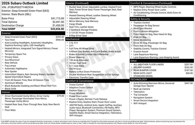 Thumbnail: 2026 Subaru Outback - 5
