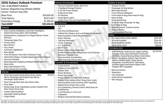 Thumbnail: 2026 Subaru Outback - 5