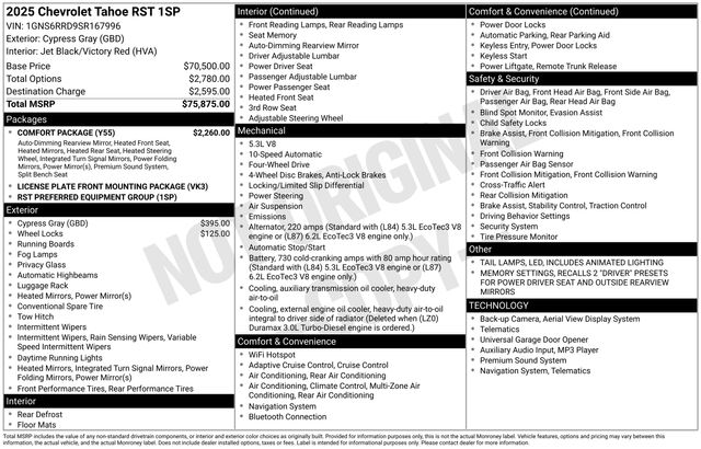 Thumbnail: 2025 Chevrolet Tahoe - 5