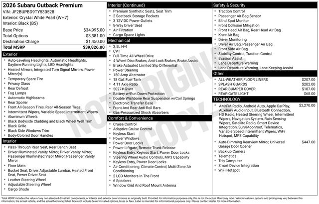 Thumbnail: 2026 Subaru Outback - 5