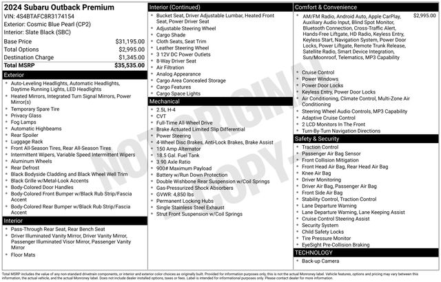 Thumbnail: 2024 Subaru Outback - 5