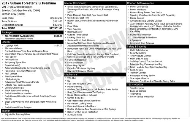 Thumbnail: 2017 Subaru Forester - 5