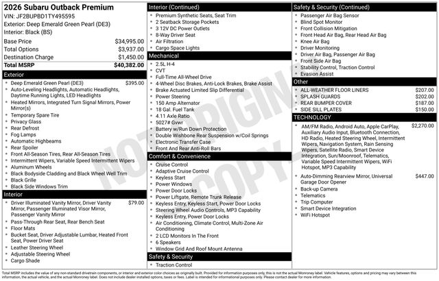 Thumbnail: 2026 Subaru Outback - 5