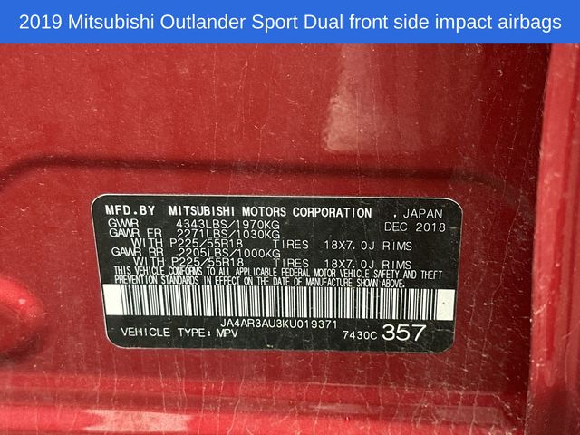 Thumbnail: 2019 Mitsubishi Outlander Sport - 18