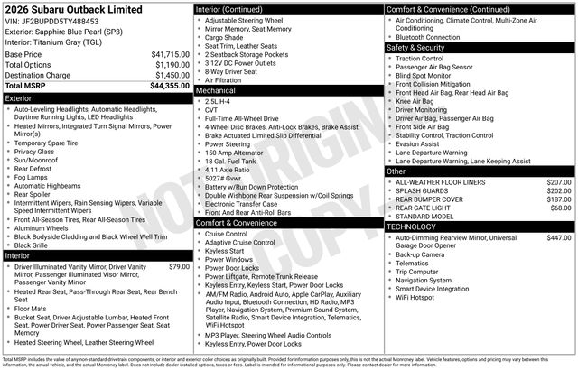 Thumbnail: 2026 Subaru Outback - 5