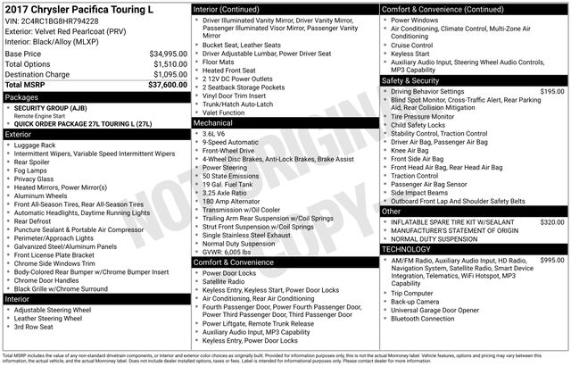 Thumbnail: 2017 Chrysler Pacifica - 4