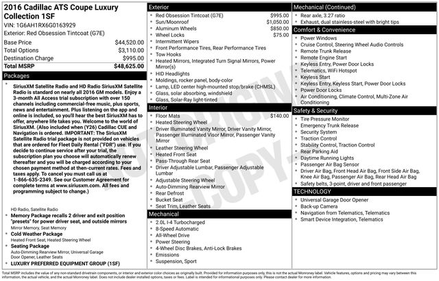 Thumbnail: 2016 Cadillac ATS - 4