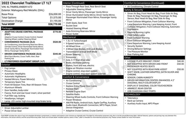 Thumbnail: 2022 Chevrolet TrailBlazer - 4