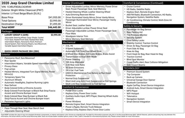 Thumbnail: 2020 Jeep Grand Cherokee - 4