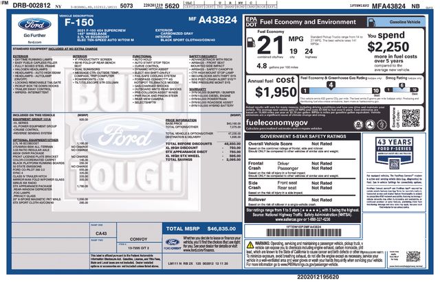 2021 Ford F-150 XL 4