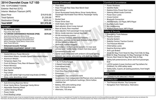 Thumbnail: 2014 Chevrolet Cruze - 4