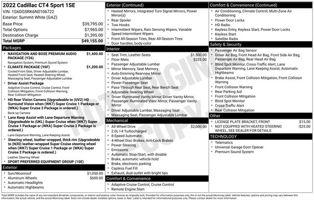 Thumbnail: 2022 Cadillac CT4 - 4