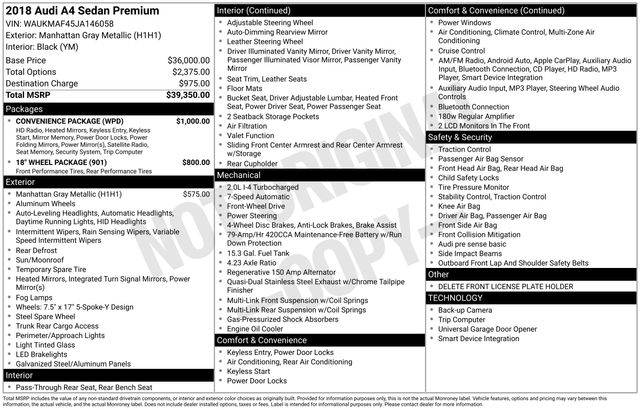 Thumbnail: 2018 Audi A4 - 4