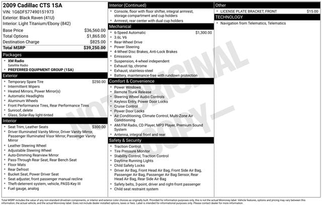 Thumbnail: 2009 Cadillac CTS - 4