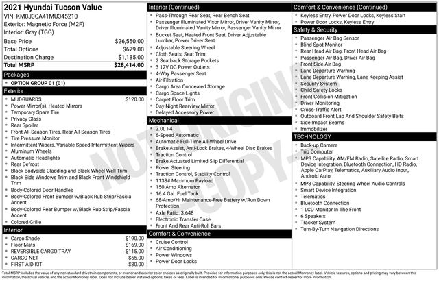 Thumbnail: 2021 Hyundai Tucson - 4