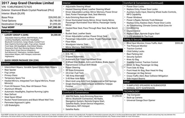 Thumbnail: 2017 Jeep Grand Cherokee - 4