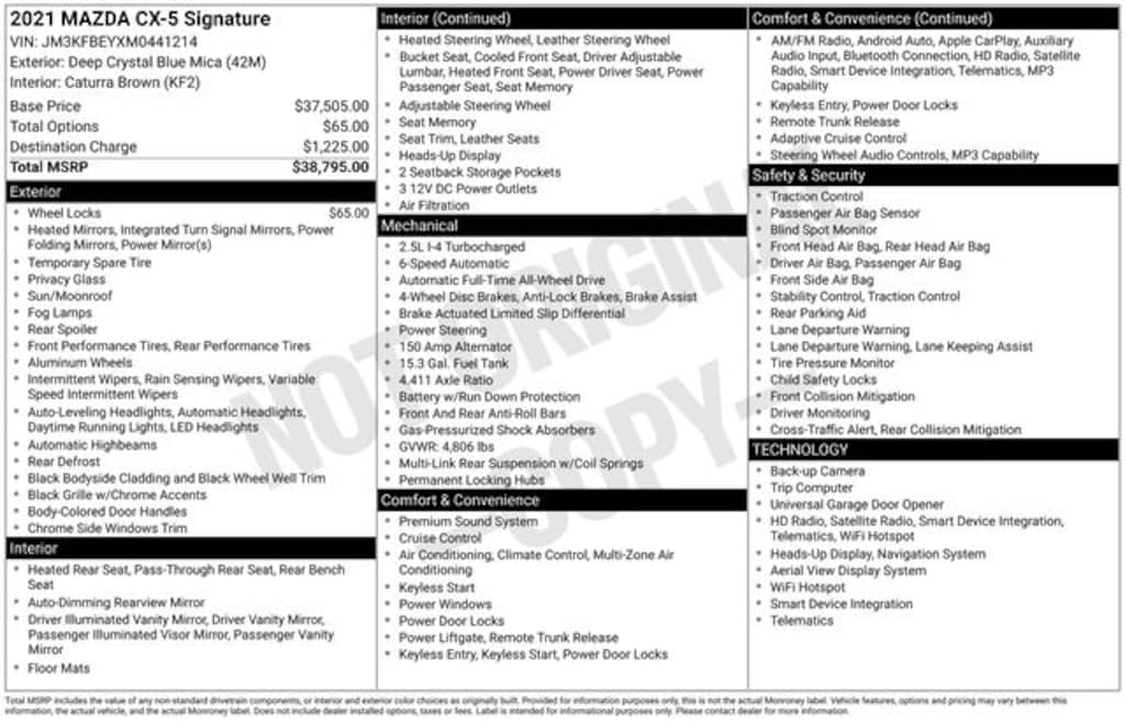 Used 2021 Mazda CX-5 Signature SUV