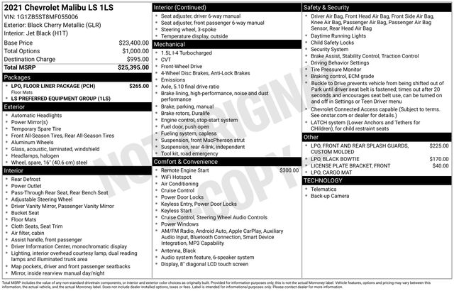 Thumbnail: 2021 Chevrolet Malibu - 4