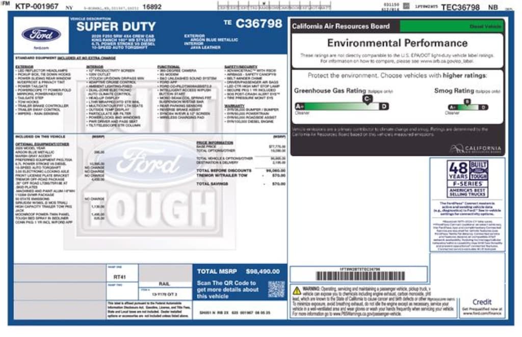 New 2026 Ford F-250SD King Ranch Truck