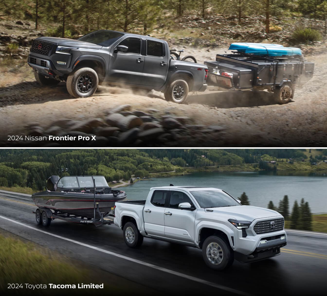 Nissan Frontier vs. Toyota Tacoma Towing Capacity