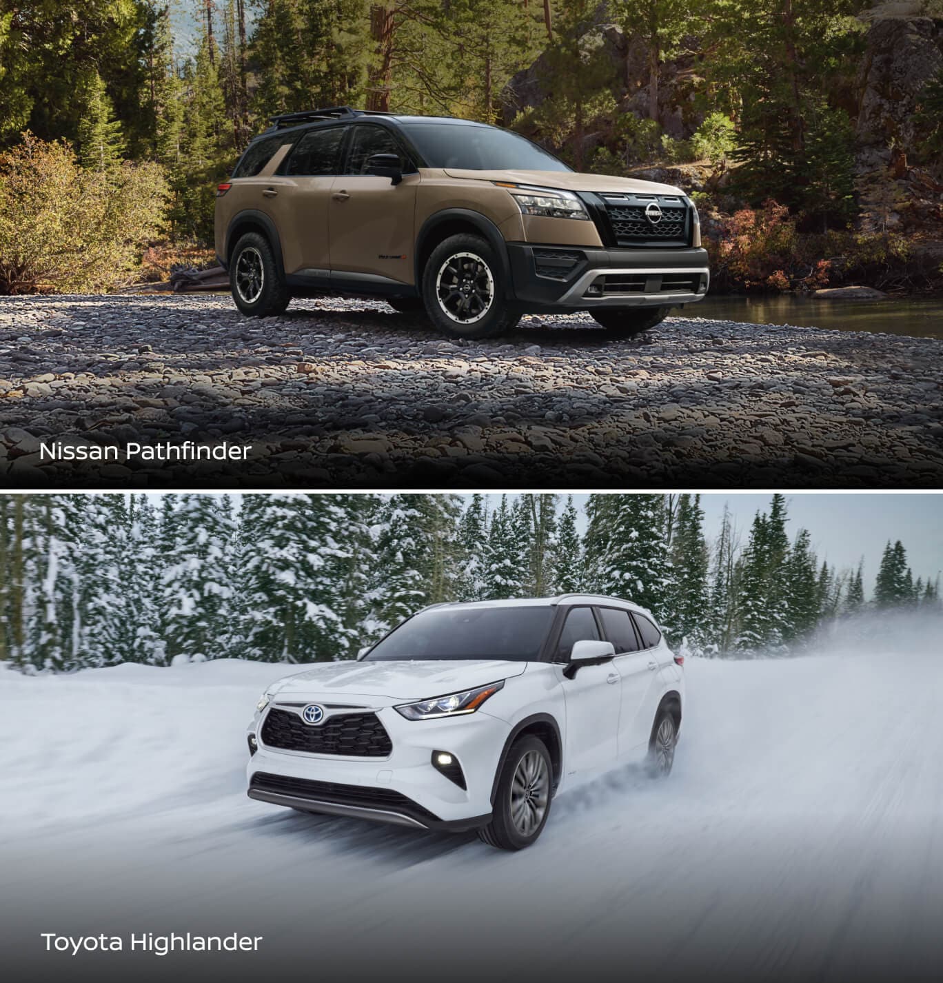 Nissan Pathfinder vs. Toyota Highlander Safety