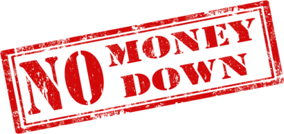 No money for down payment discount
