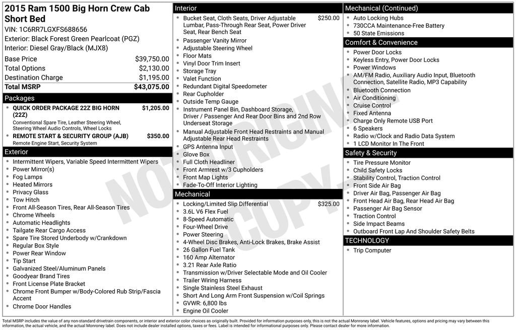 2015 RAM Ram 1500 Pickup SLT - Photo 7