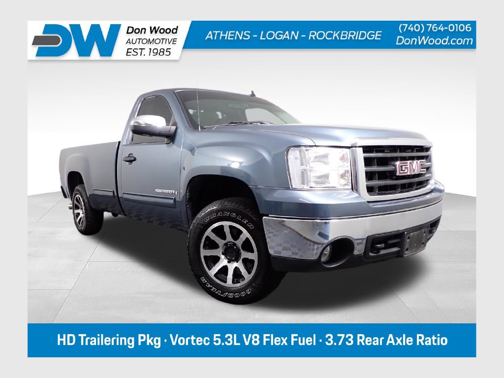 Used 2008 GMC Sierra 1500 Work Truck with VIN 1GTEC14098Z240829 for sale in Logan, OH