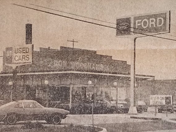 Woodhams Ford dealership 1972