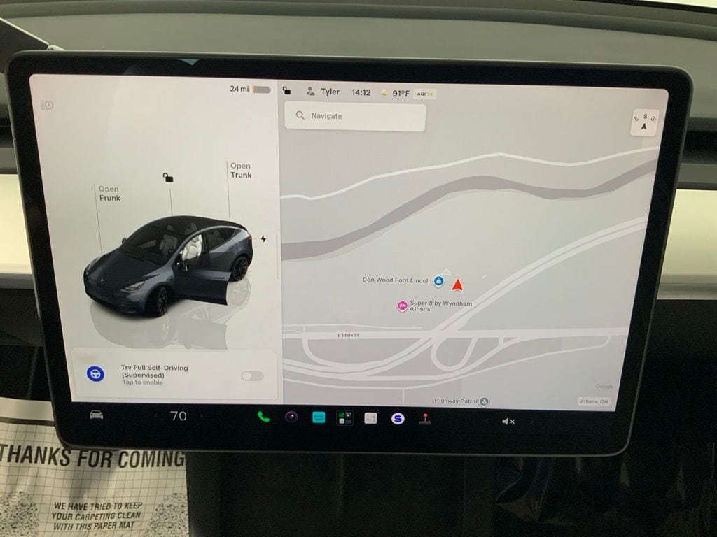 Used 2022 Tesla Model Y Long Range with VIN 7SAYGDEEXNF535343 for sale in Athens, OH