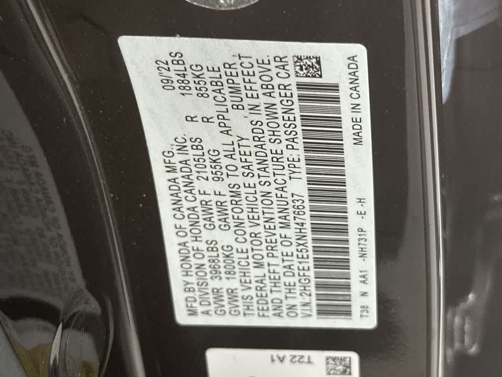 Thumbnail: 2022 Honda Civic - 29