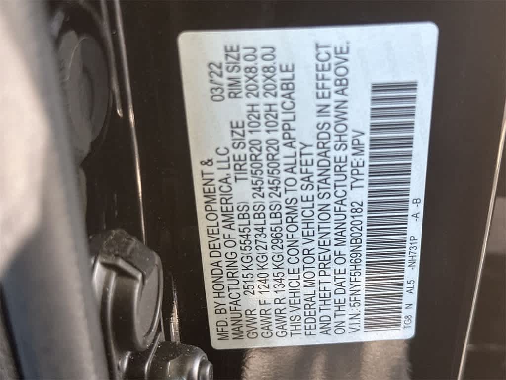 Thumbnail: 2022 Honda Pilot - 29