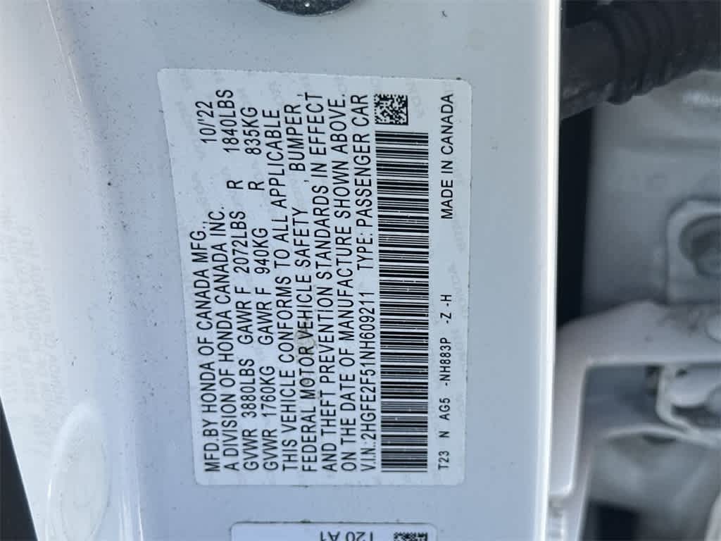 Thumbnail: 2022 Honda Civic - 28