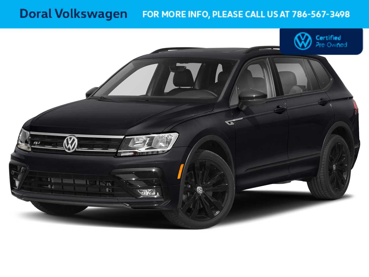 2020 Volkswagen Tiguan SE R-Line Black Hero Image