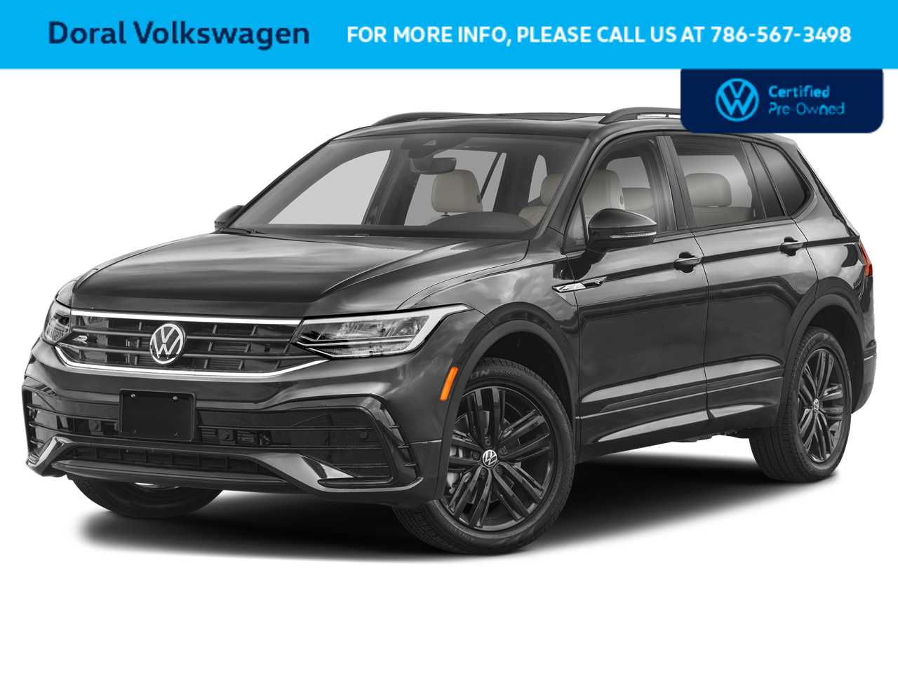 2022 Volkswagen Tiguan SE R-Line Black Hero Image