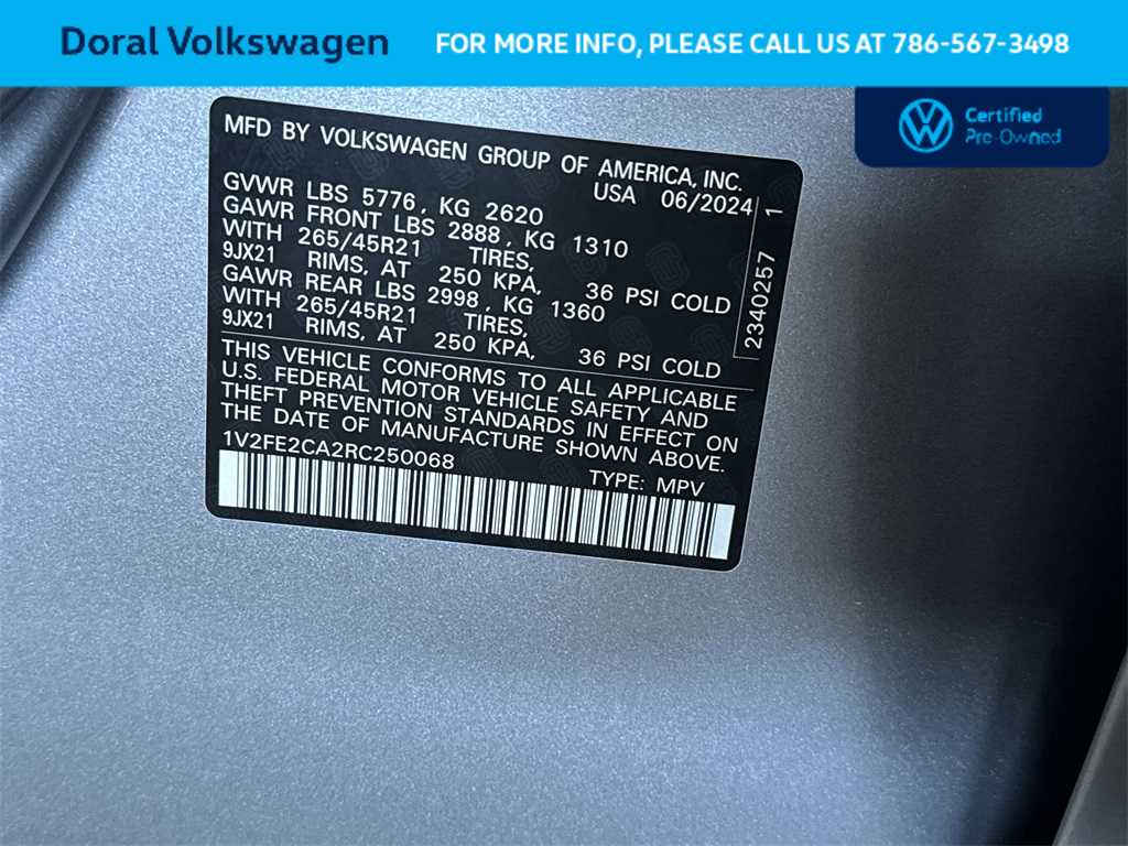 2024 Volkswagen Atlas SEL 29