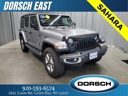 Featured used vehicle 2019 Jeep Wrangler Unlimited Sahara SUV for sale in Green Bay, WI