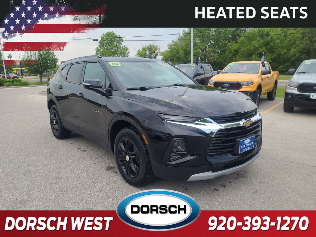 Used 2022 Chevrolet Blazer 2LT with VIN 3GNKBHR45NS179036 for sale in Green Bay, WI
